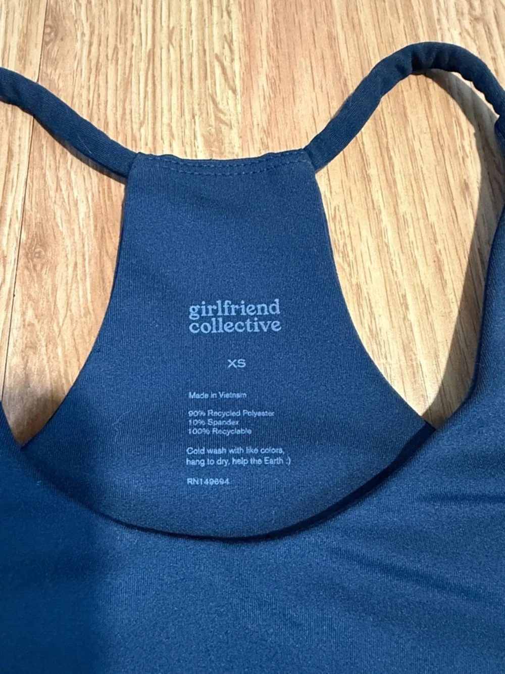 Girlfriend Collective Float Cleo Sports Bra Tank Top Size XS